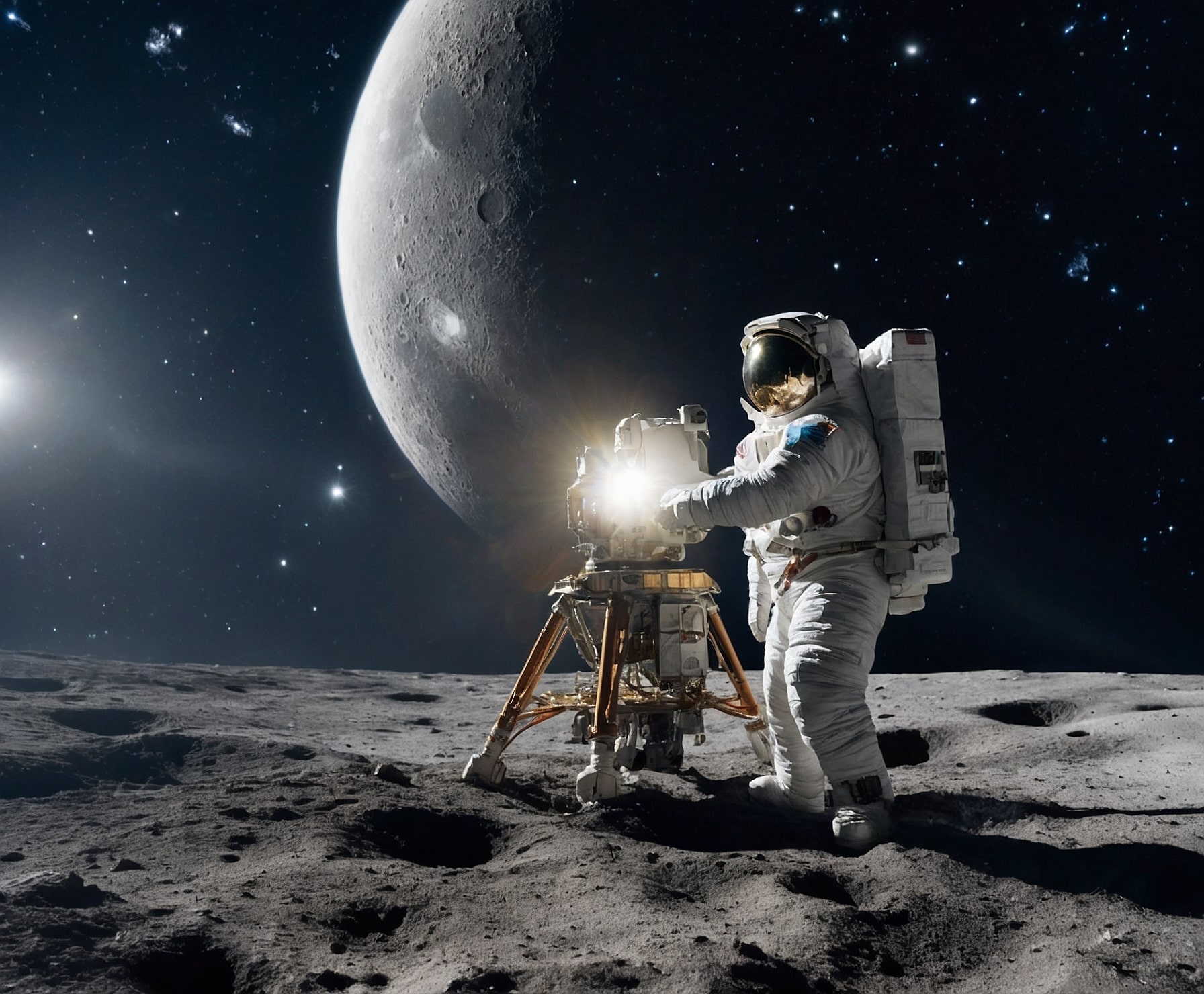 Cobertura mediática de evento espacial lunar